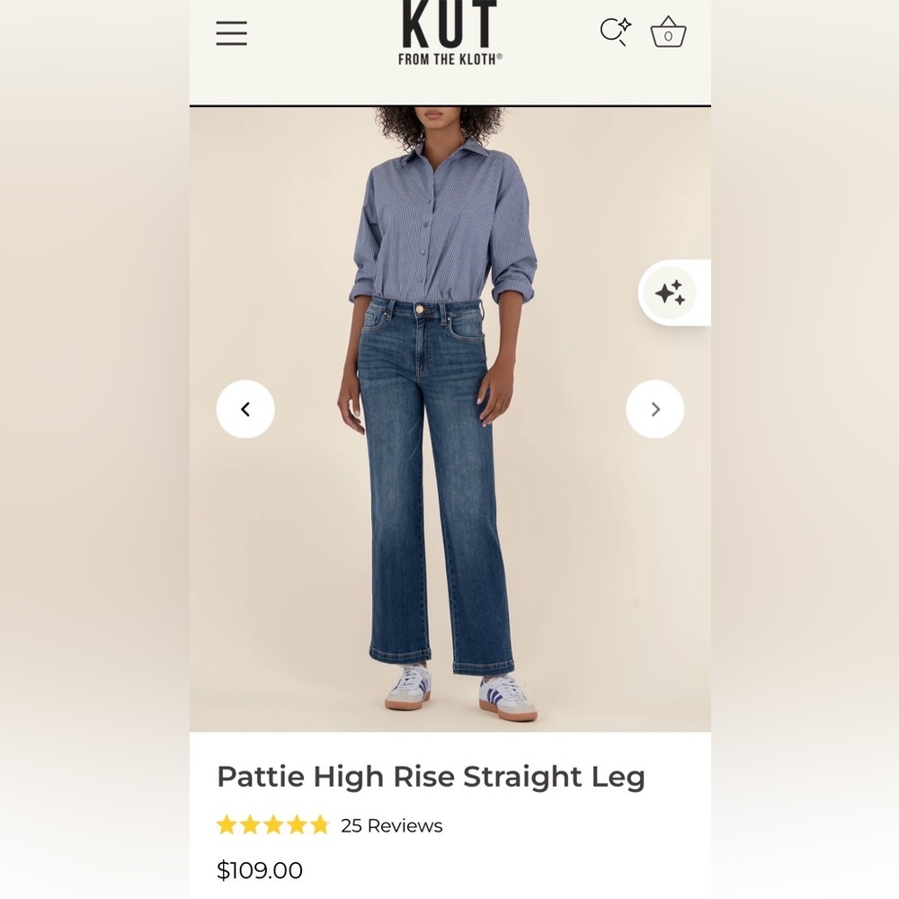 Kut From The Kloth Pattie High Rise Straight Leg